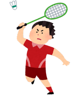 バトミントンのイラスト