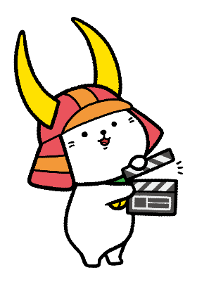 カチンコひこにゃんイラスト