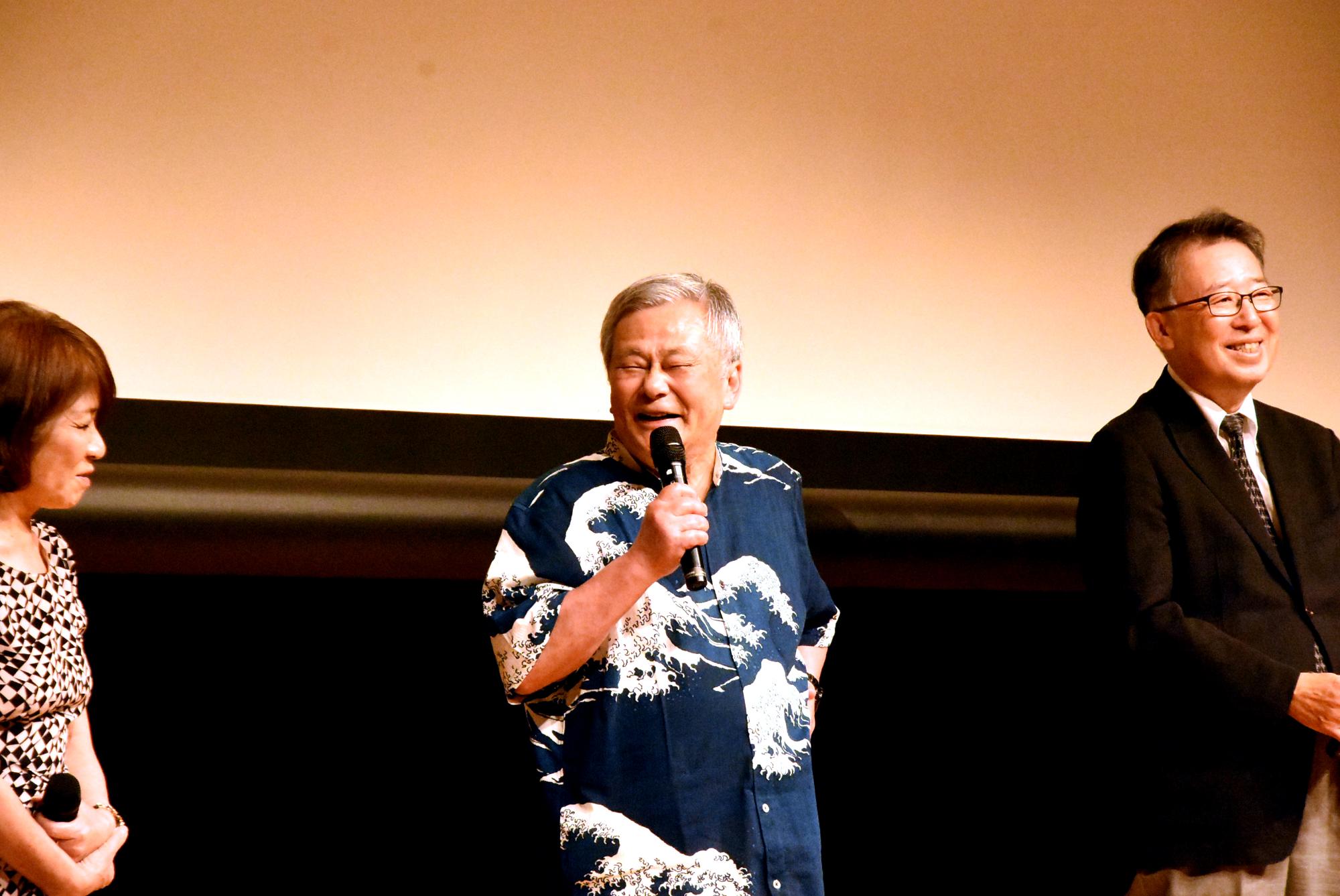 池田秀一さんインタビューの様子