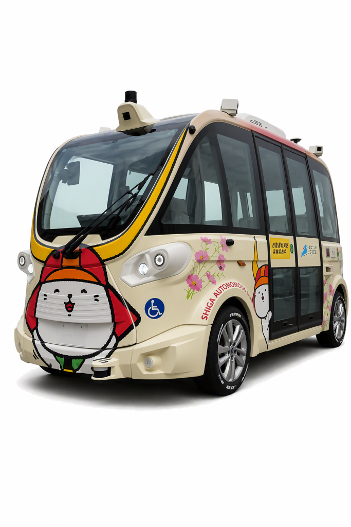自動運転EVバスの画像