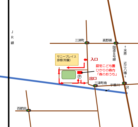 さんさんひろば周辺地図