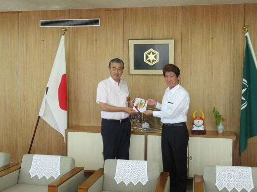 桐生祥秀選手のお父様との記念撮影
