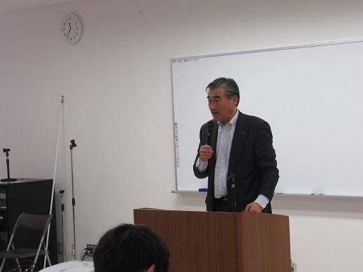 講義をしている市長の写真