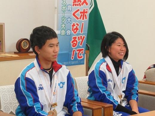 選手のお二人の写真