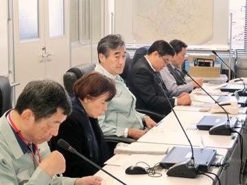 部長会議に出席している市長の写真