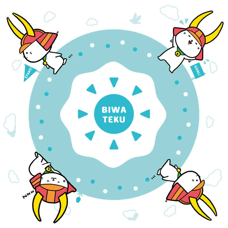 ひこにゃんハンドタオルのデザイン写真