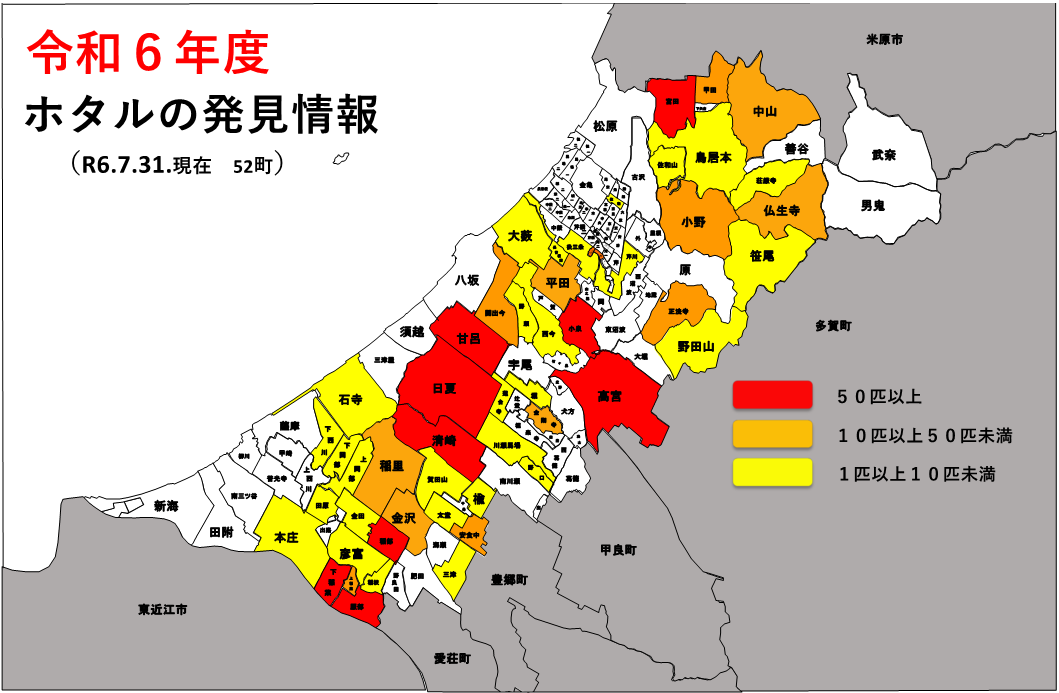 令和6年度ホタル地図