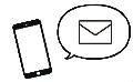 スマホに届いたメールのイメージイラスト