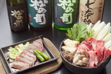 近江牛と近江鶏の店(近江や)のすき焼きやお肉、焼酎の写真