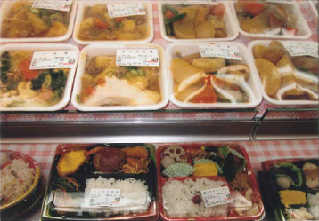 商品が陳列されている様子の写真