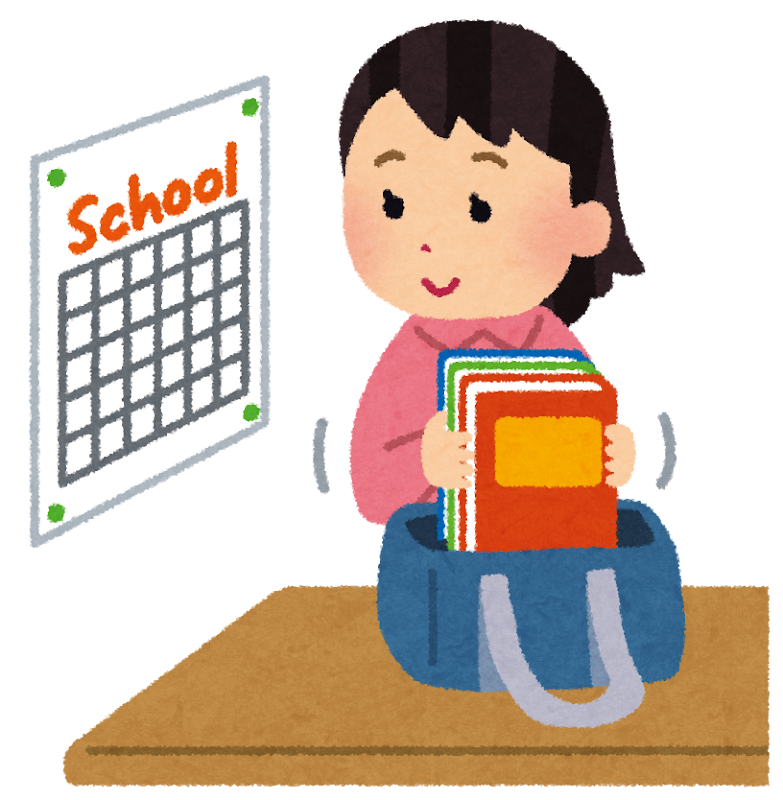 時間割をあわせているイメージ画像