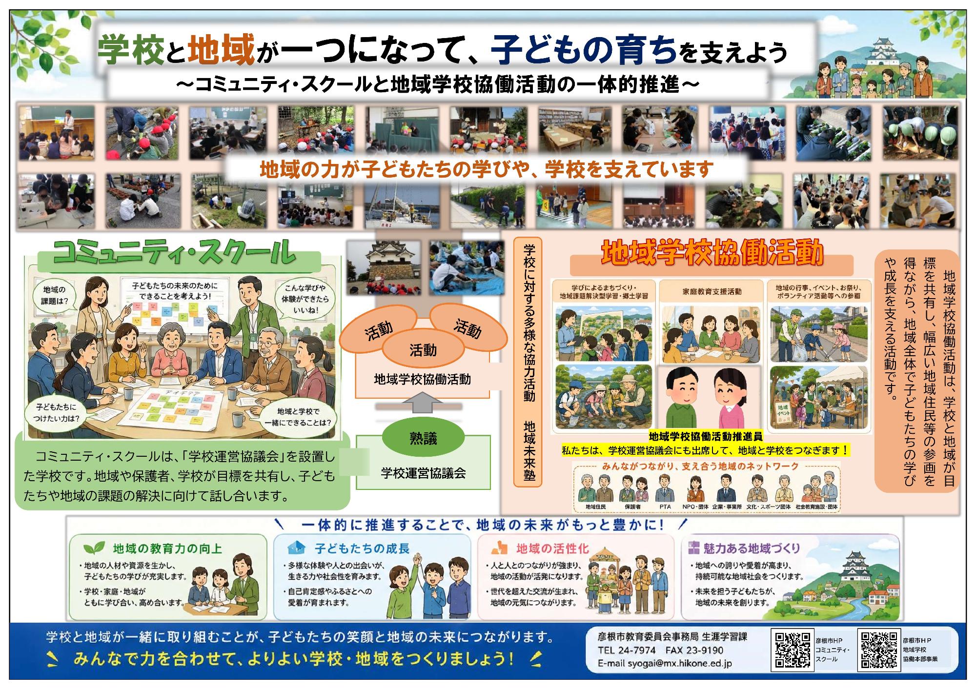 コミュニティ・スクールの啓発ポスター