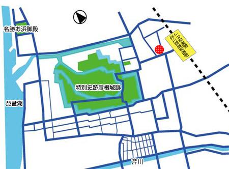 中村商家保存館の位置図
