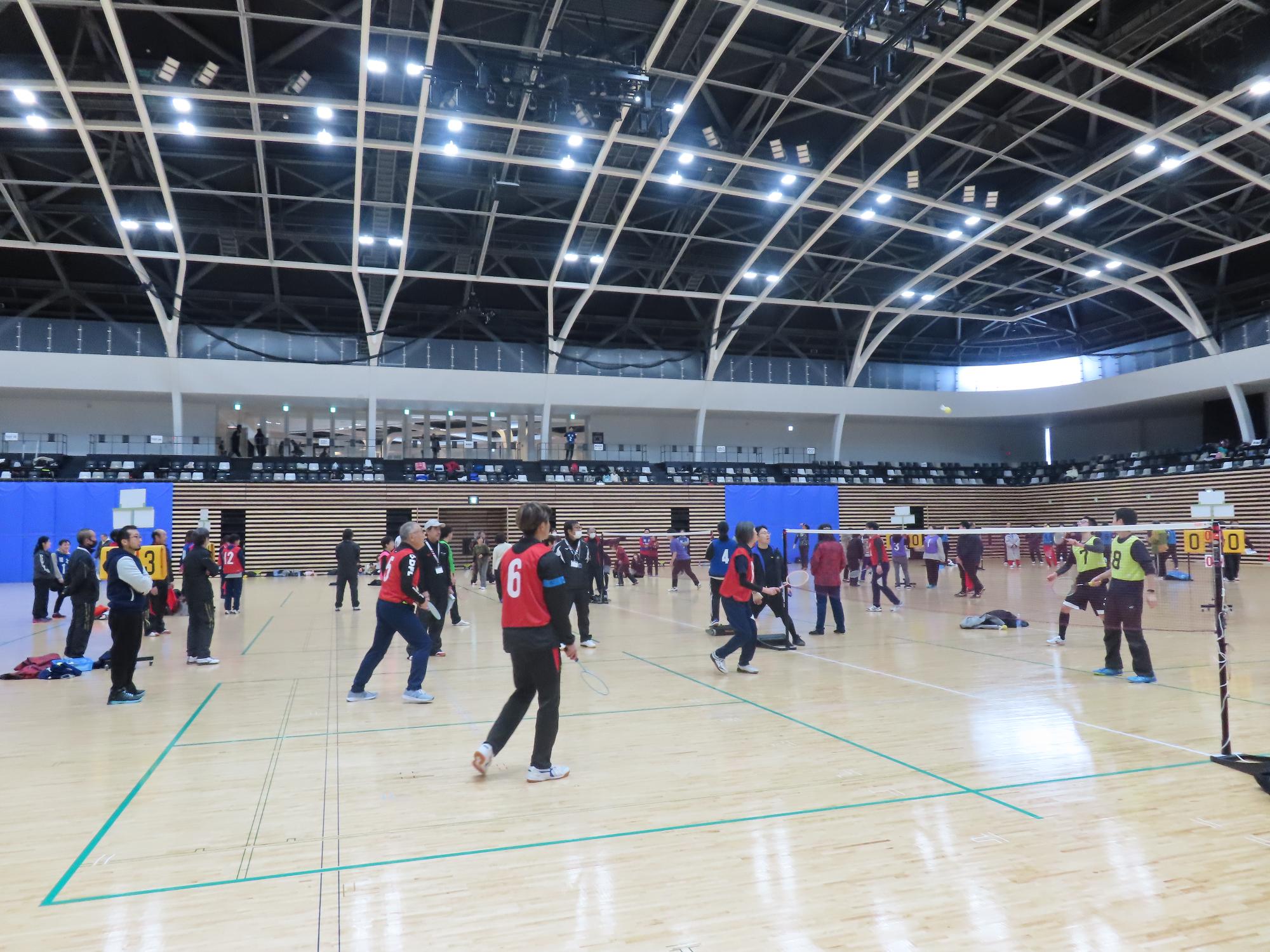 競技中の様子の写真