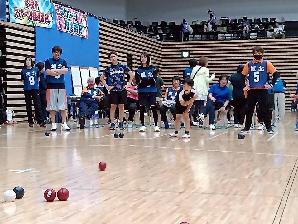 ボッチャの試合の様子の写真