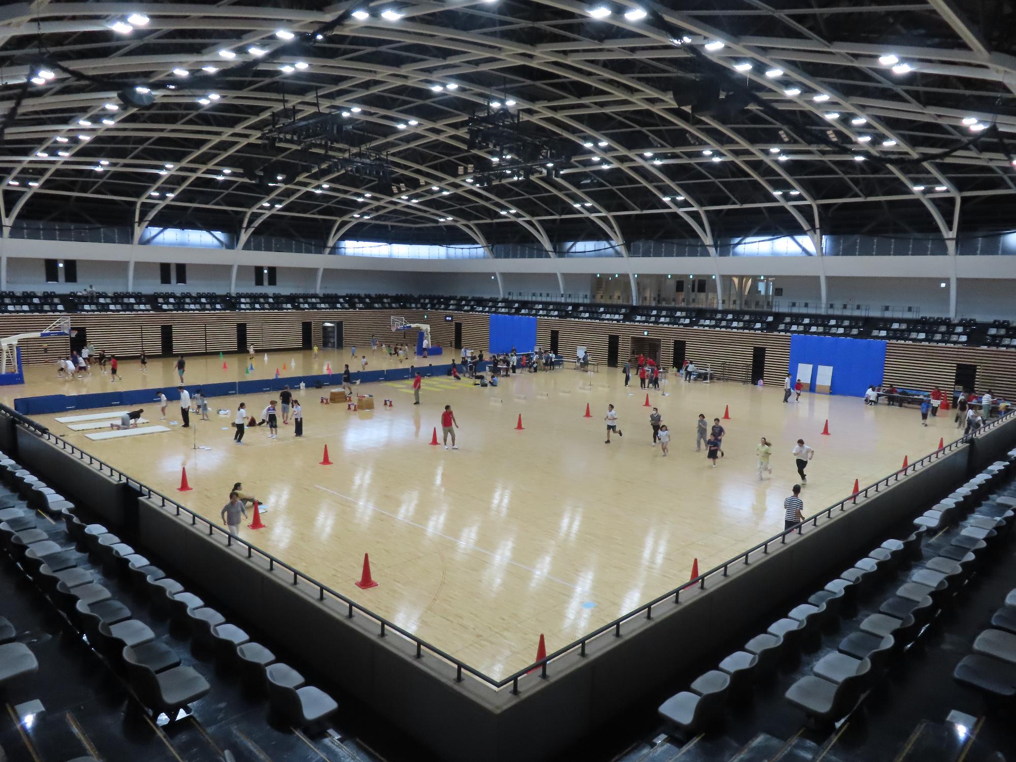 体力測定の様子