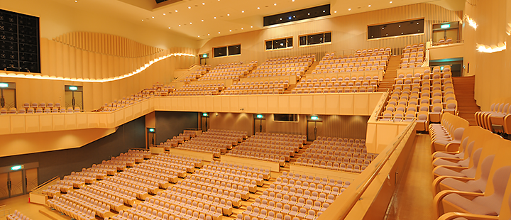 グランドホールの画像（別角度から撮った客席）