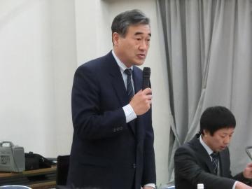 協議会開催のあいさつをする市長の写真