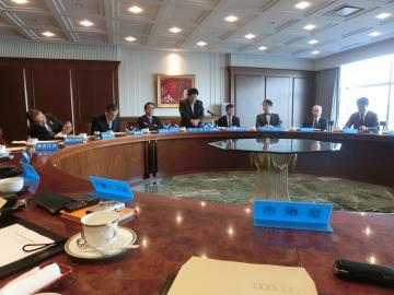 臨時市長会議の様子の写真