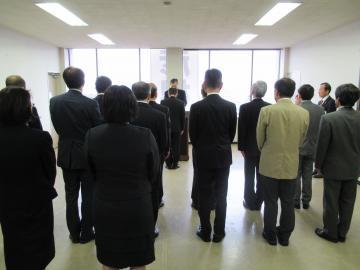 辞令交付の様子の写真