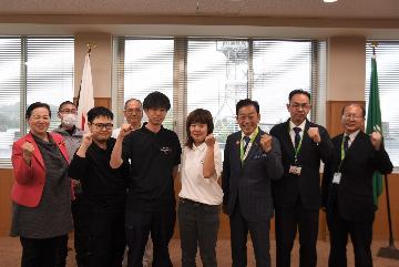 選手の皆様との写真