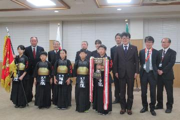 選手の皆様との写真