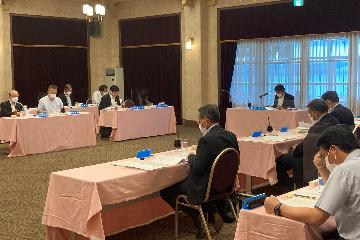 令和4年度滋賀県市長会議（第1回定例会）の様子