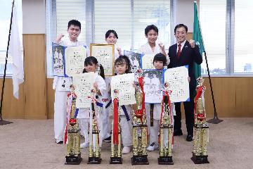 選手の皆様との写真