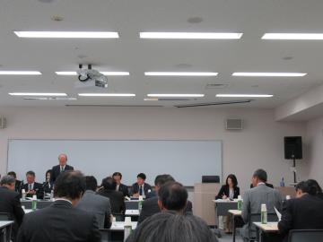 平成30年度11月滋賀県後期高齢者医療広域連合定例会会議中の写真