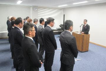訓示の様子