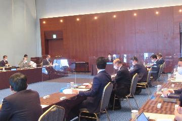 令和3年度滋賀県市長会議（第2回定例会）の様子