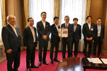 滋賀県議会での要望活動の様子