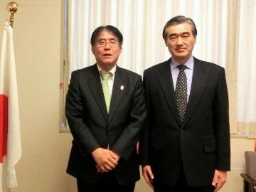 文化庁文化財部長との記念写真