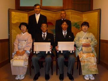 宮中新嘗祭献穀献納式での記念写真