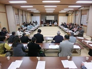 鳥居本学区自治連合会調整会議会場内の全体写真