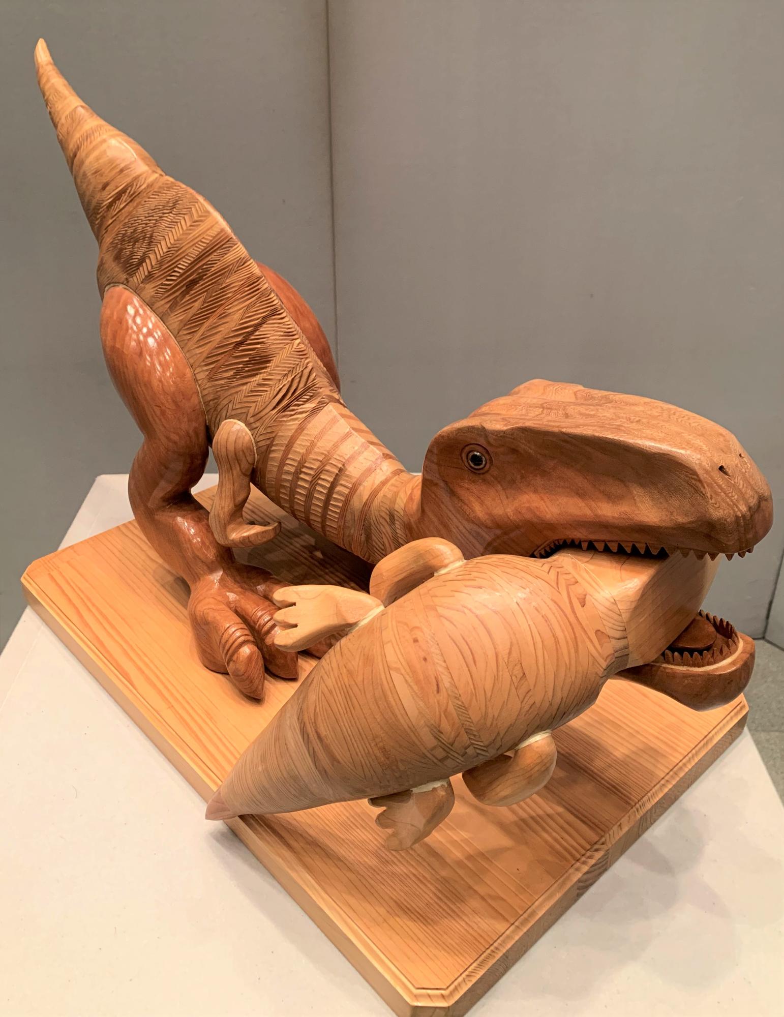 令和5年度彦根市美術展覧会 彫刻部門 市展賞「肉食恐竜」