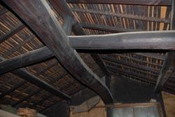 林家住宅の竹すのこ敷き天井