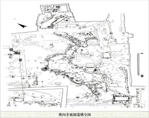 奥向き庭園遺構全図