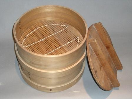 竹の蒸し器の写真