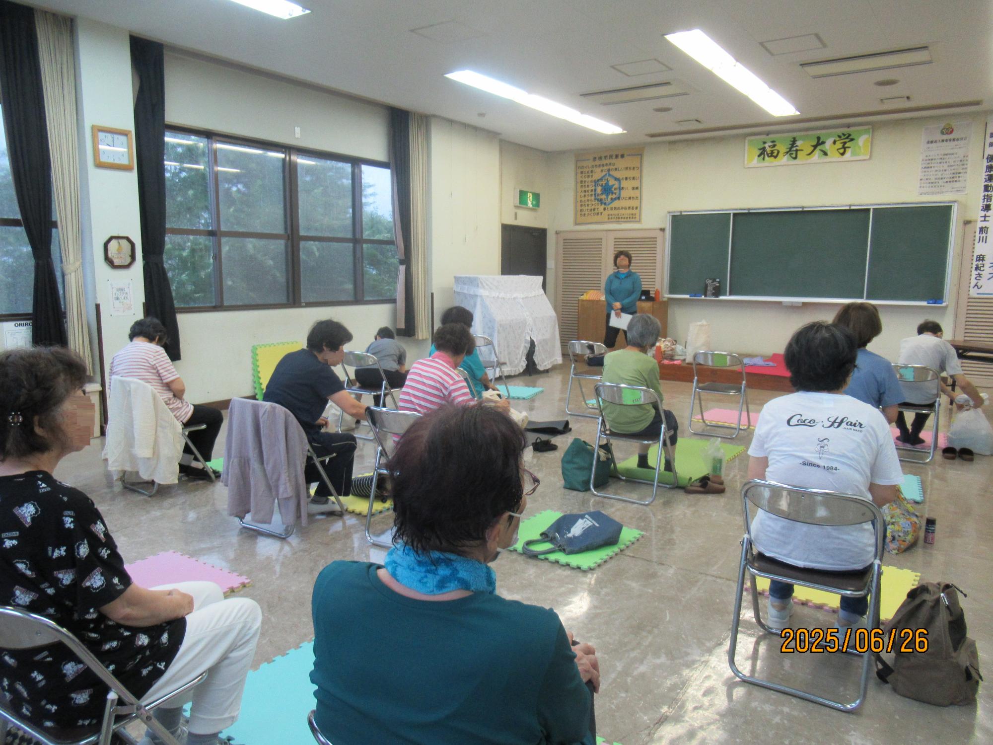 シニアスマイルフィットネス講座の様子