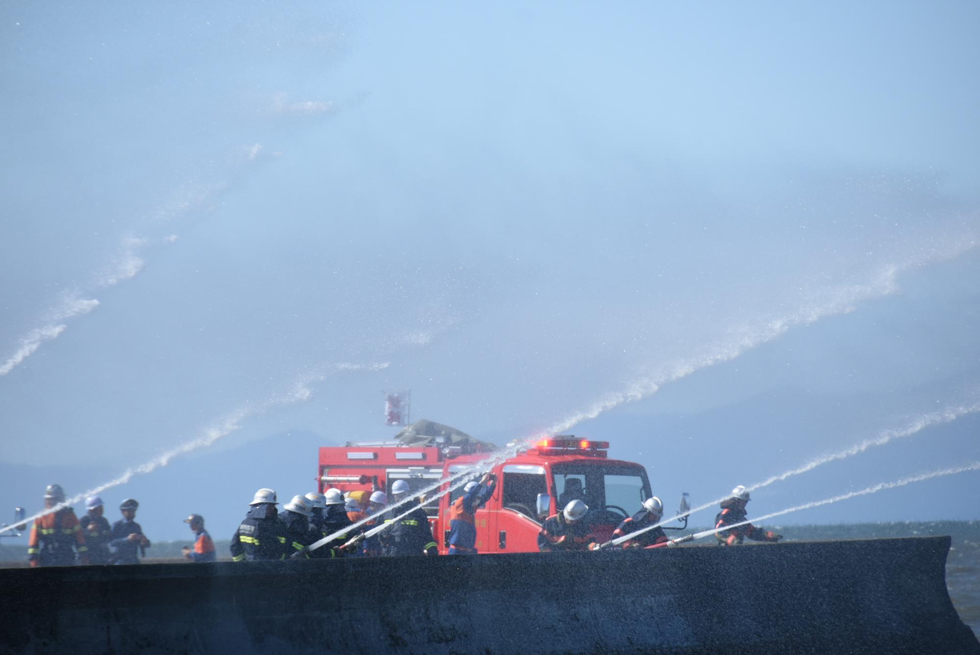 遠距離送水訓練