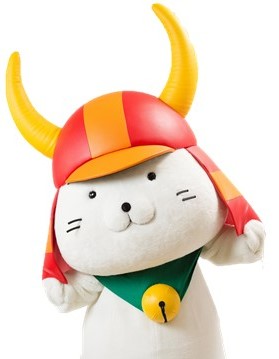 可愛いポーズのひこにゃんの写真