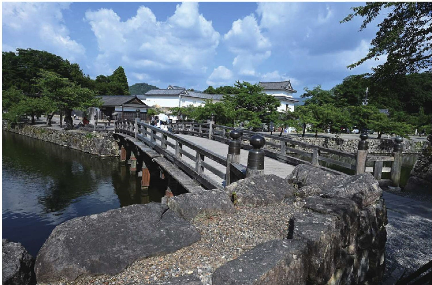彦根城の表門橋の写真