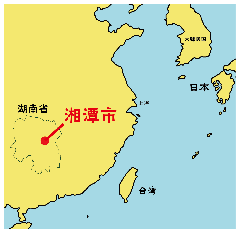 湘潭市の地図
