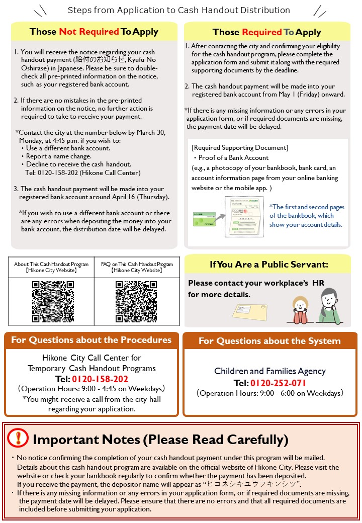 子育て応援手当給付金チラシ