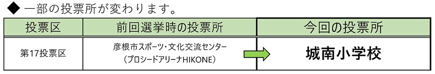 第17投票区_投票所変更
