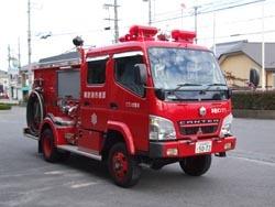 彦根市消防本部のポンプ車の写真