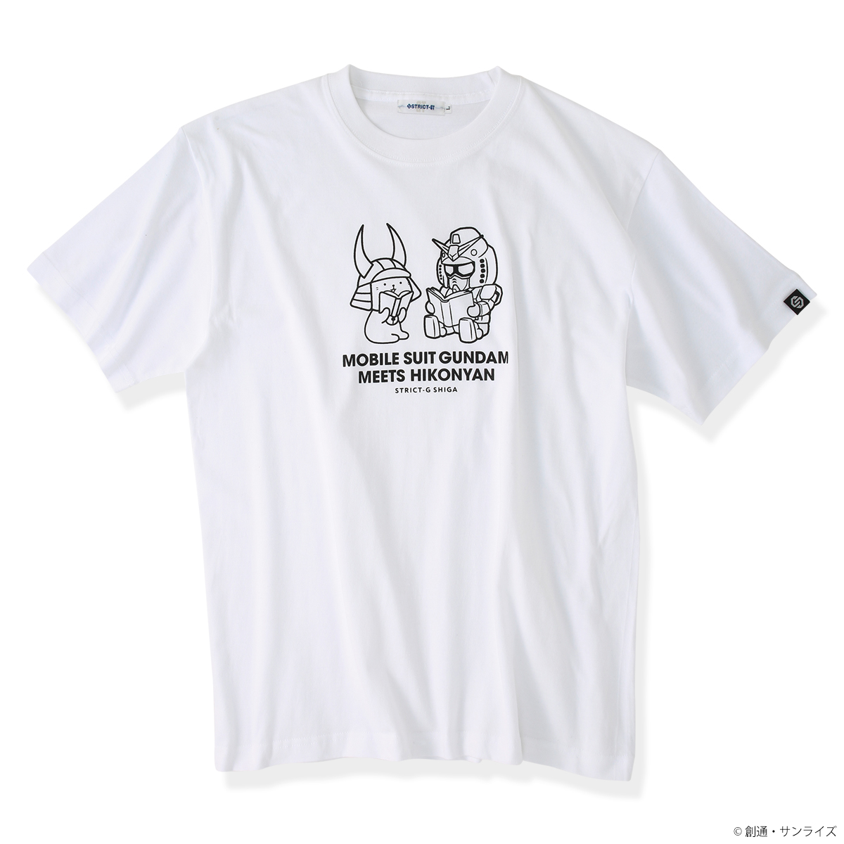 白色のコラボTシャツの見本