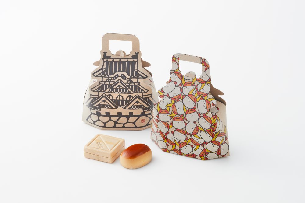 ひこにゃんとお城のデザインのパッケージ画像（詰合せ）